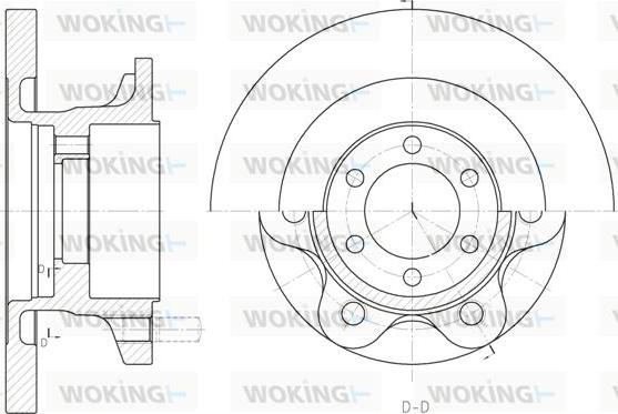 Woking D6500.00 - Тормозной диск autospares.lv