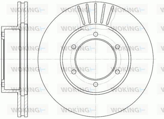 Woking D6501.10 - Тормозной диск autospares.lv