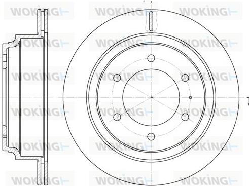 Woking D6515.10 - Тормозной диск autospares.lv