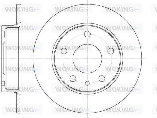 Woking D6516.00 - Тормозной диск autospares.lv