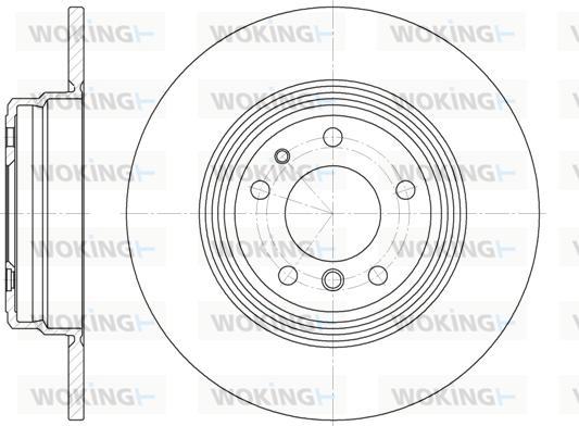 Woking D6510.00 - Тормозной диск autospares.lv