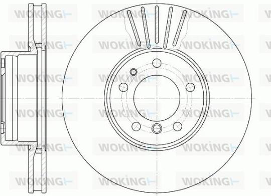 Woking D6511.10 - Тормозной диск autospares.lv