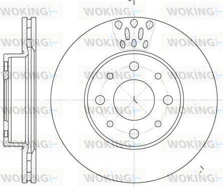 Woking D6517.10 - Тормозной диск autospares.lv