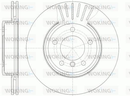 Woking D6589.10 - Тормозной диск autospares.lv