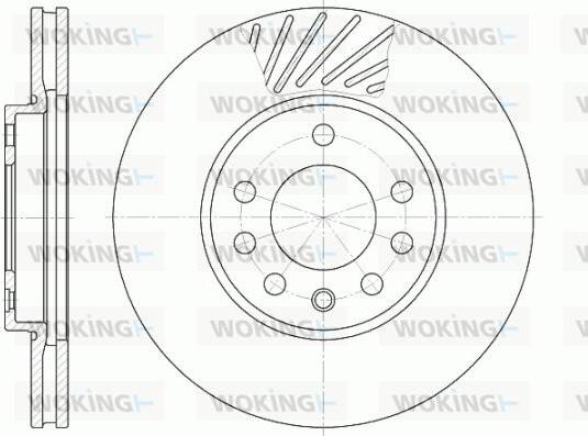 Woking D6584.10 - Тормозной диск autospares.lv