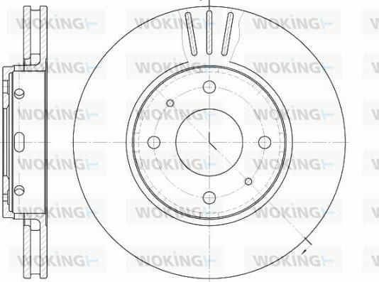 Woking D6585.10 - Тормозной диск autospares.lv