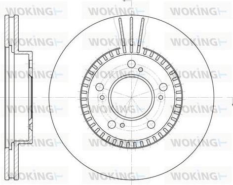 Woking D6586.10 - Тормозной диск autospares.lv