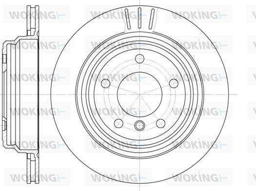 Woking D6588.10 - Тормозной диск autospares.lv