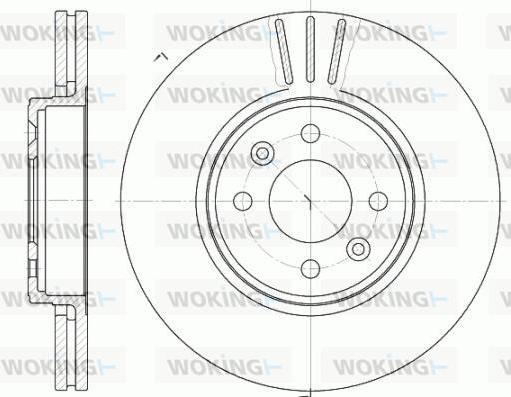 Woking D6583.10 - Тормозной диск autospares.lv