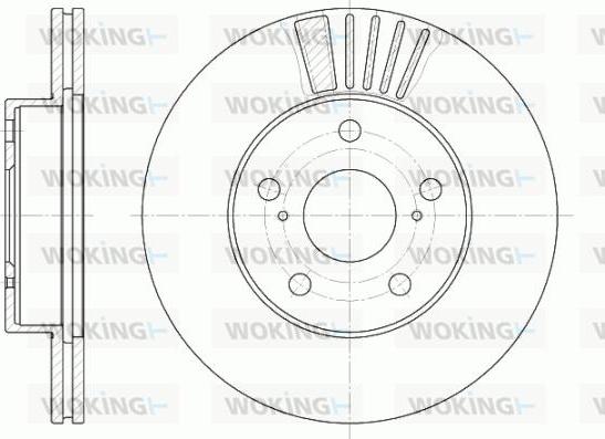 Woking D6582.10 - Тормозной диск autospares.lv