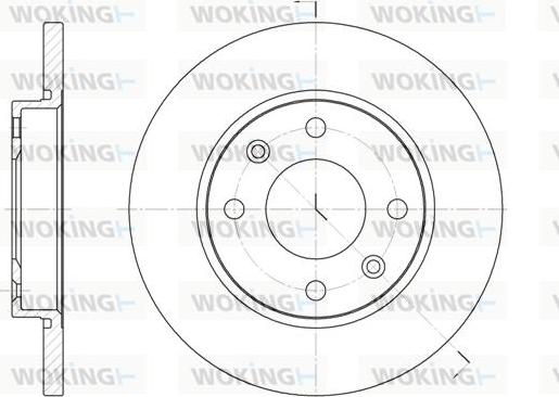 Woking D6535.00 - Тормозной диск autospares.lv