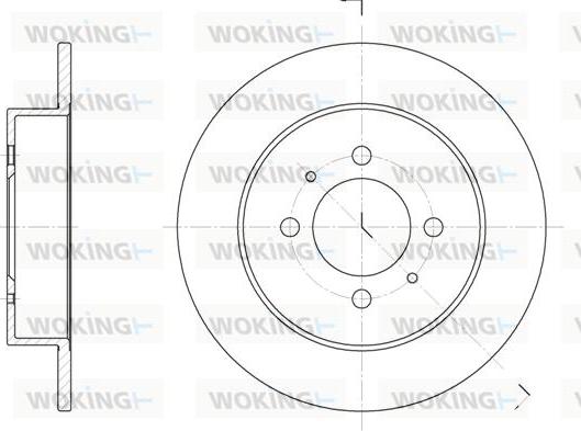 Woking D6531.00 - Тормозной диск autospares.lv