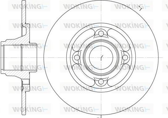 Woking D6537.00 - Тормозной диск autospares.lv