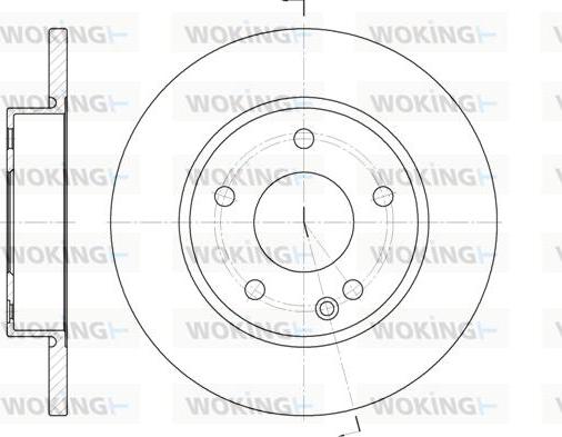 Woking D6526.00 - Тормозной диск autospares.lv