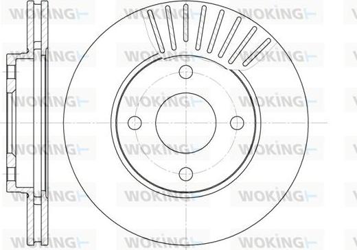 Woking D6575.10 - Тормозной диск autospares.lv