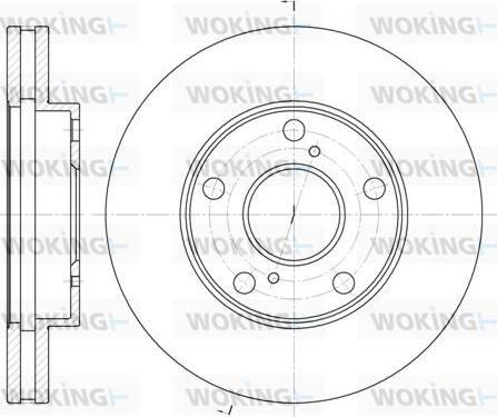 Woking D6571.10 - Тормозной диск autospares.lv