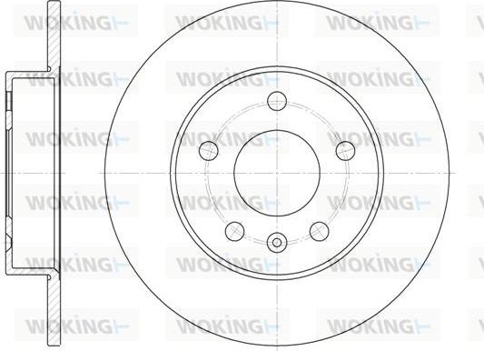 Woking D6578.00 - Тормозной диск autospares.lv