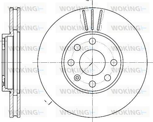 Woking D6572.10 - Тормозной диск autospares.lv