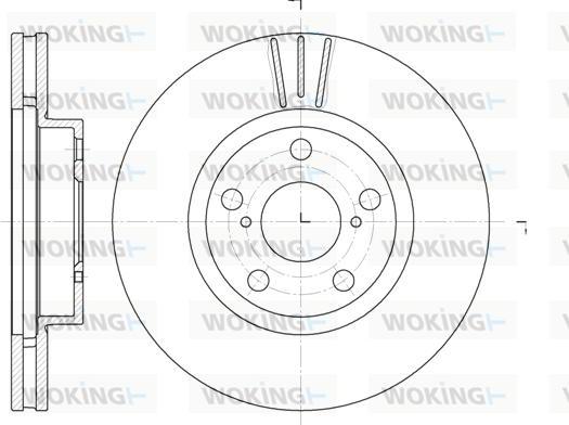 Woking D6577.10 - Тормозной диск autospares.lv