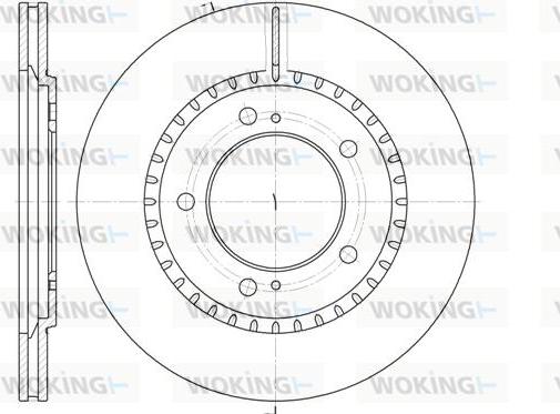 Woking D6699.10 - Тормозной диск autospares.lv