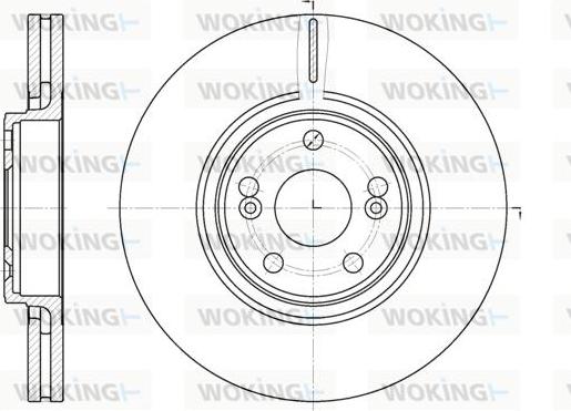 Woking D6694.10 - Тормозной диск autospares.lv