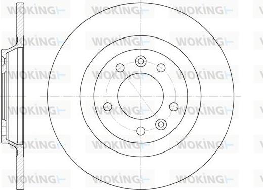 Woking D6690.00 - Тормозной диск autospares.lv