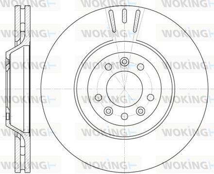 Woking D6691.10 - Тормозной диск autospares.lv