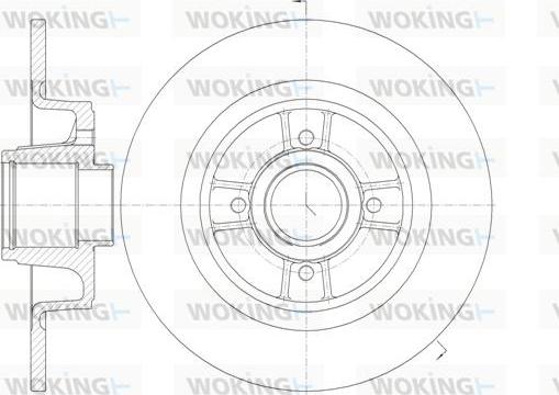 Woking D6698.00 - Тормозной диск autospares.lv