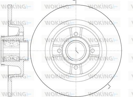 Woking D6698.20 - Тормозной диск autospares.lv