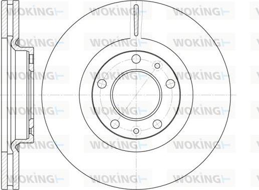 Woking D6693.10 - Тормозной диск autospares.lv