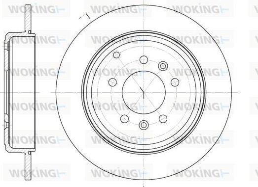 Woking D6692.00 - Тормозной диск autospares.lv