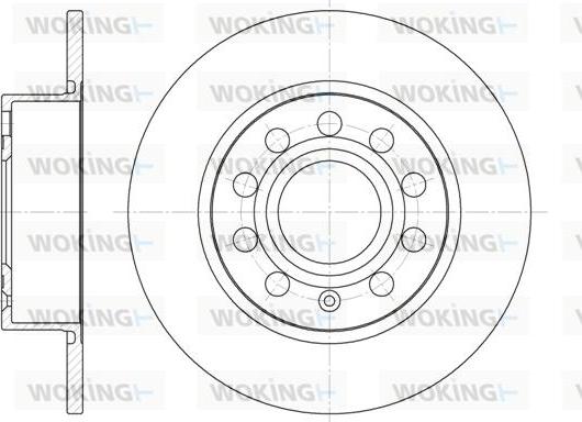 Woking D6649.00 - Тормозной диск autospares.lv