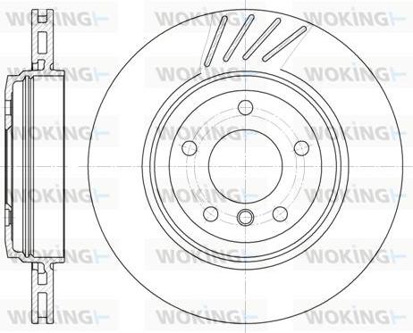 Woking D6645.10 - Тормозной диск autospares.lv