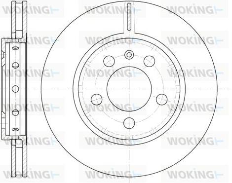 Woking D6646.10 - Тормозной диск autospares.lv