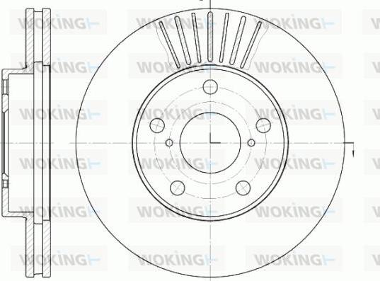 Woking D6640.10 - Тормозной диск autospares.lv