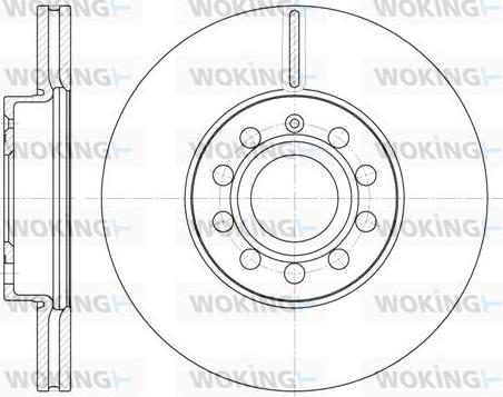 Woking D6648.10 - Тормозной диск autospares.lv