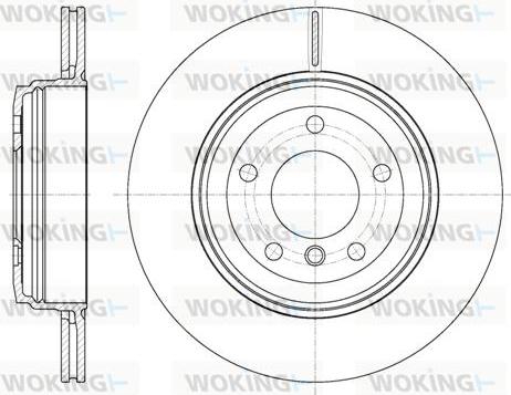 Woking D6654.10 - Тормозной диск autospares.lv