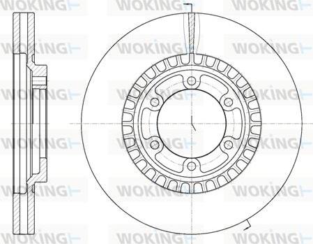 Woking D6669.10 - Тормозной диск autospares.lv