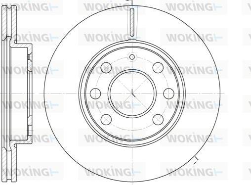 Woking D6665.10 - Тормозной диск autospares.lv