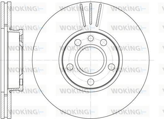 Woking D6660.10 - Тормозной диск autospares.lv