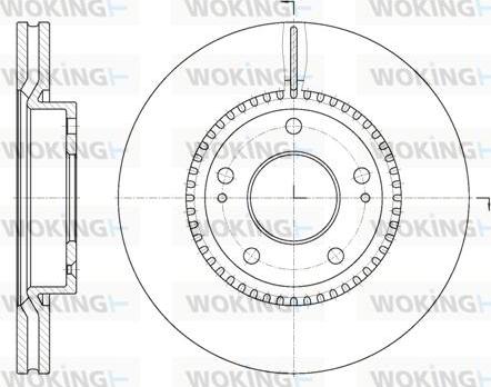 Woking D6663.10 - Тормозной диск autospares.lv