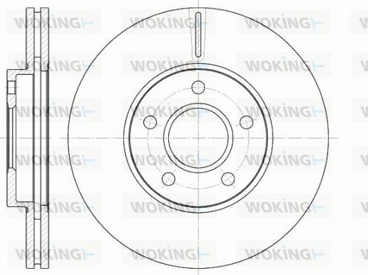 Woking D6662.10 - Тормозной диск autospares.lv