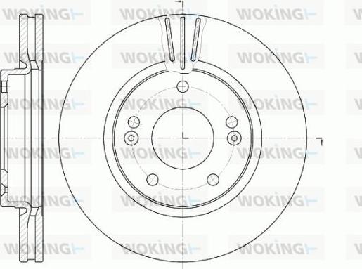 Woking D6667.10 - Тормозной диск autospares.lv