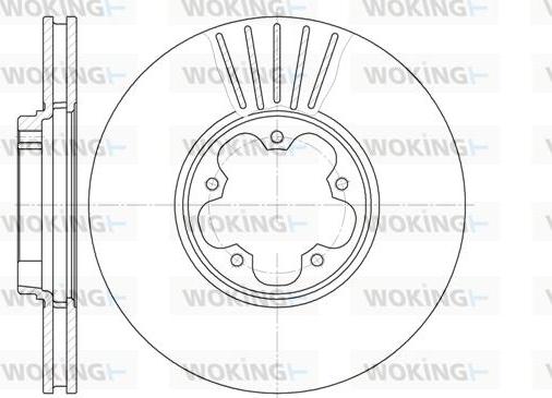 Woking D6609.10 - Тормозной диск autospares.lv