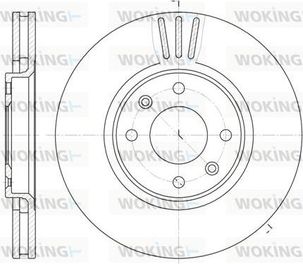 Woking D6604.10 - Тормозной диск autospares.lv