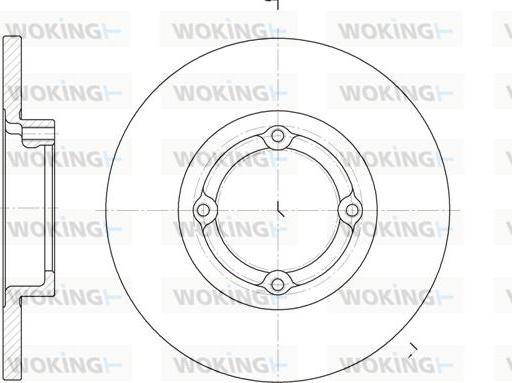 Woking D6606.00 - Тормозной диск autospares.lv