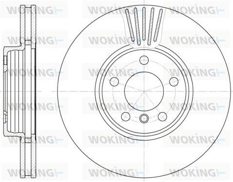 Woking D6600.10 - Тормозной диск autospares.lv