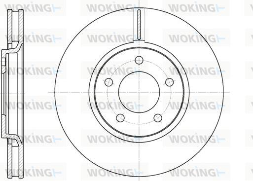 Woking D6602.10 - Тормозной диск autospares.lv