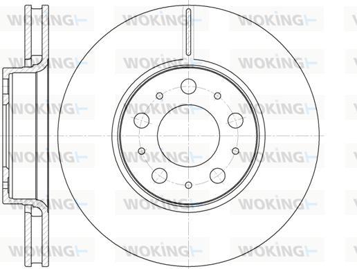 Woking D6619.10 - Тормозной диск autospares.lv