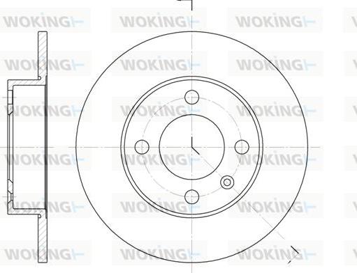 Woking D6616.00 - Тормозной диск autospares.lv